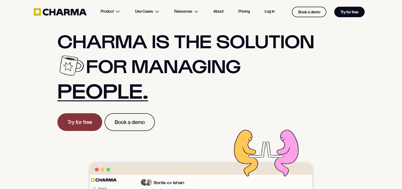 Screenshot of AgendaAI by Charma Website