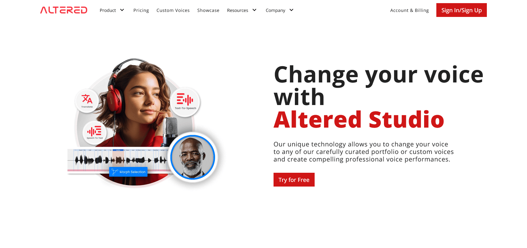 Screenshot of Altered Studio Website