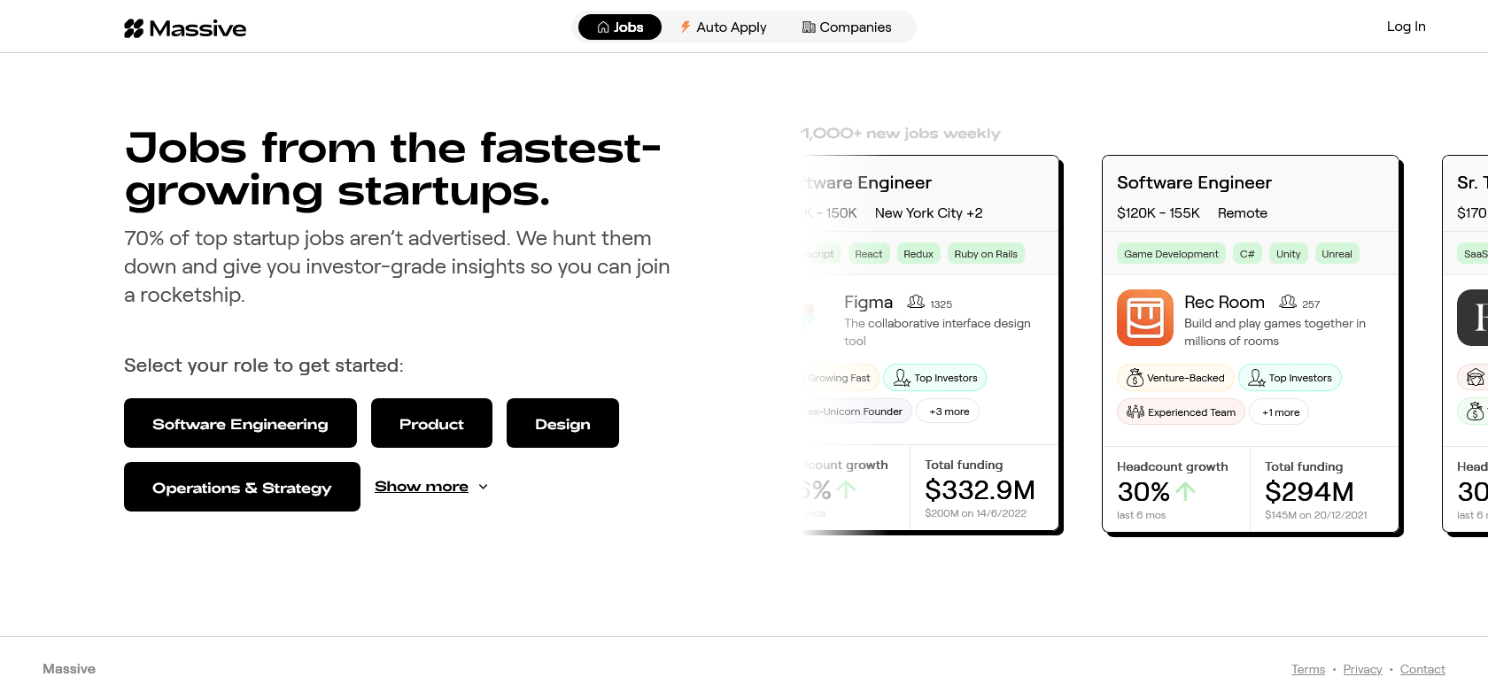 Screenshot of Auto Apply Website