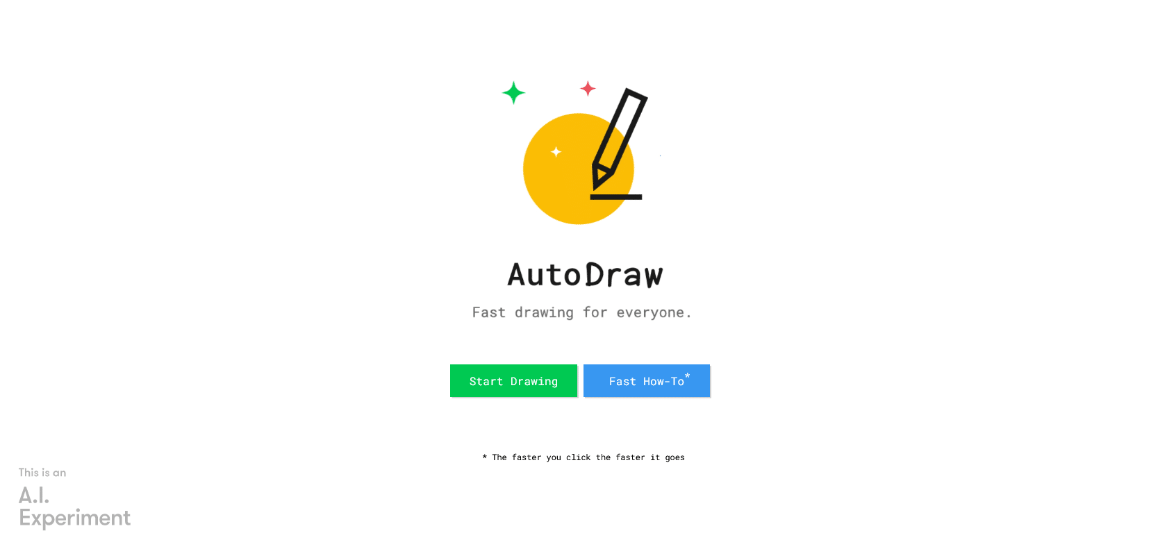 Screenshot of Autodraw Website