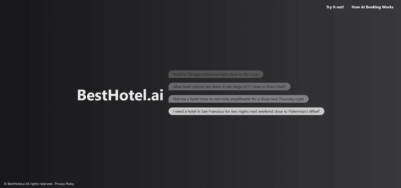 Screenshot of Besthotel Website