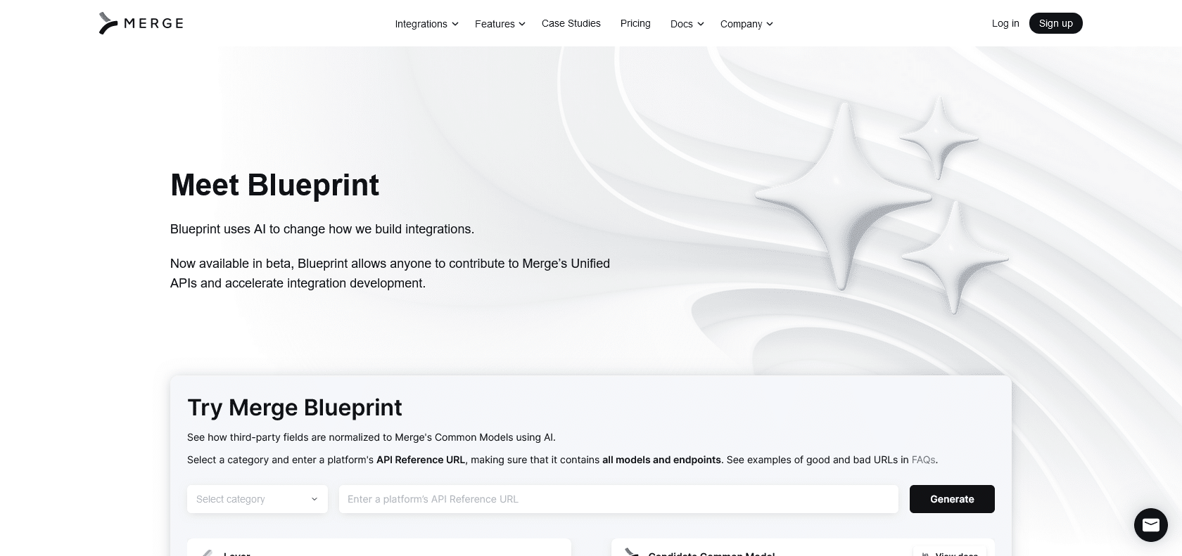 Screenshot of Blueprint Website