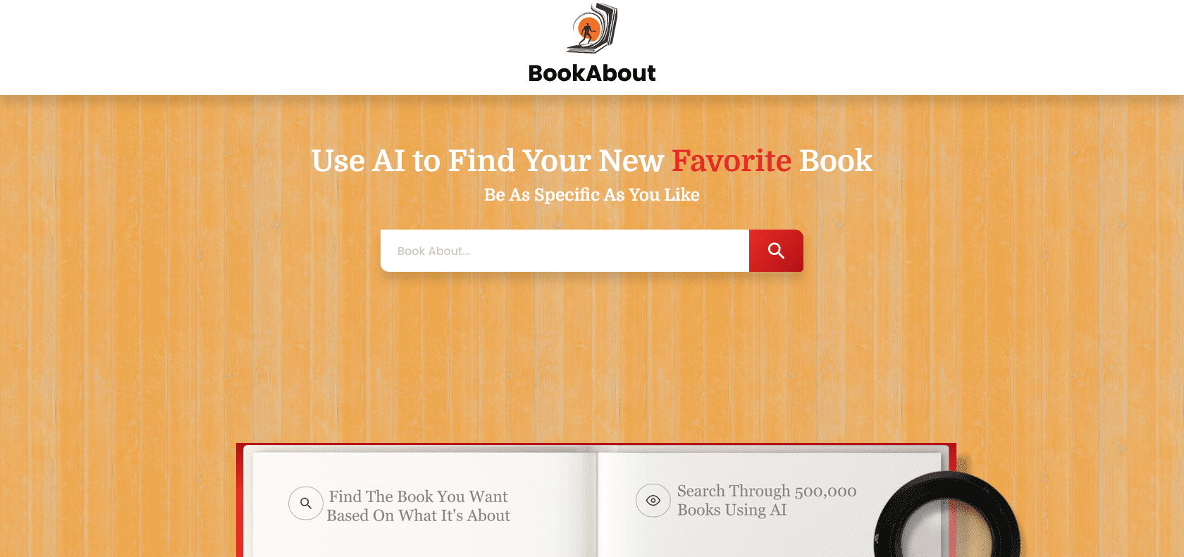 Screenshot of Bookabout Website