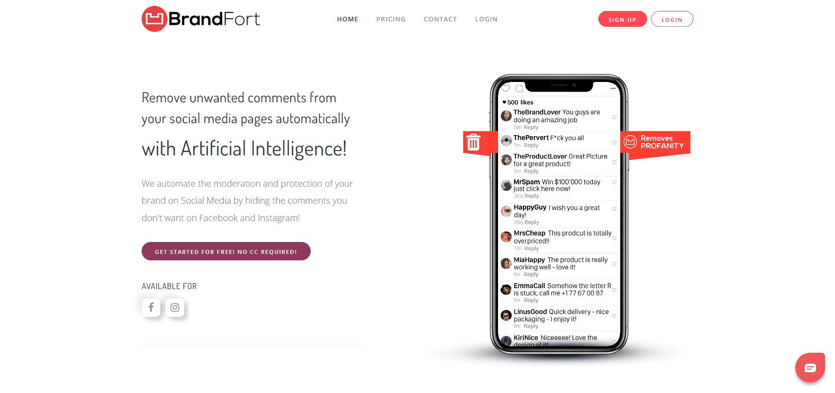 Screenshot of Brandfort Website