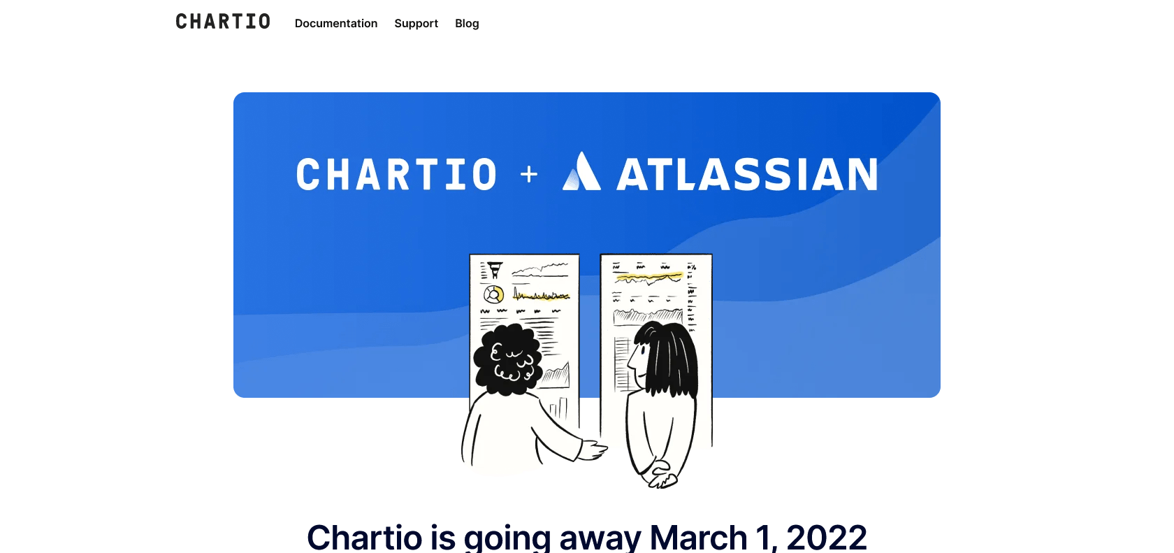 Screenshot of Chartio Website