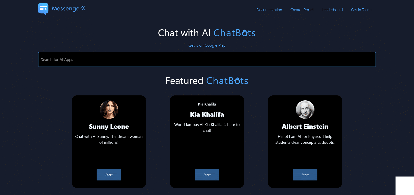 Screenshot of Chat with Tesla Website