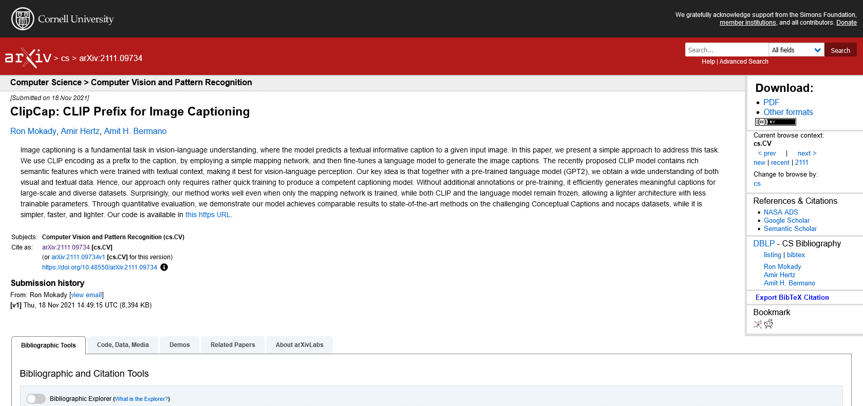 Screenshot of ClipClap Website