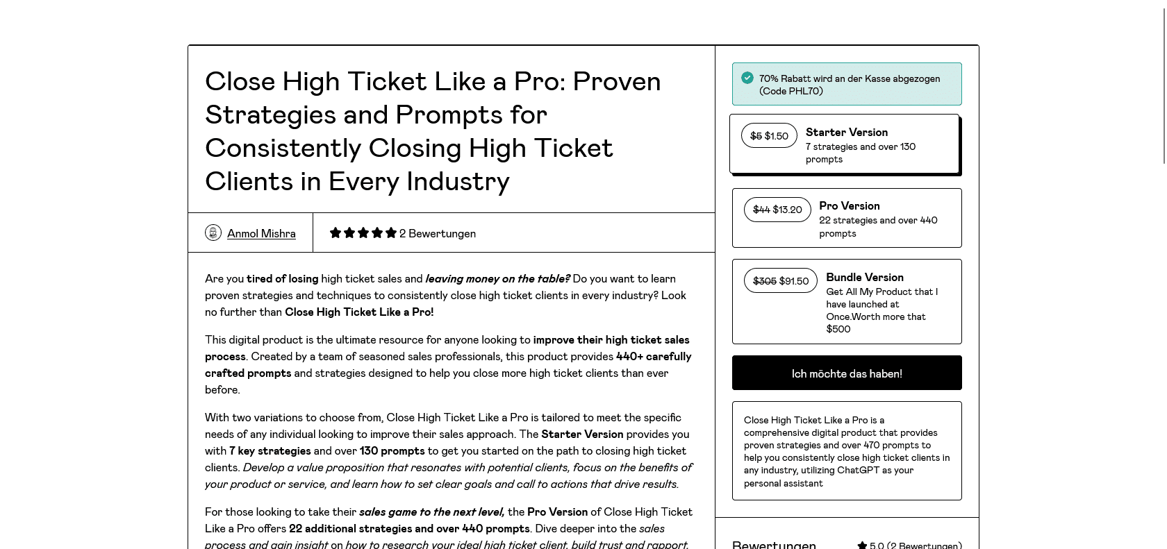 Screenshot of Close High Ticket Like A Pro Website