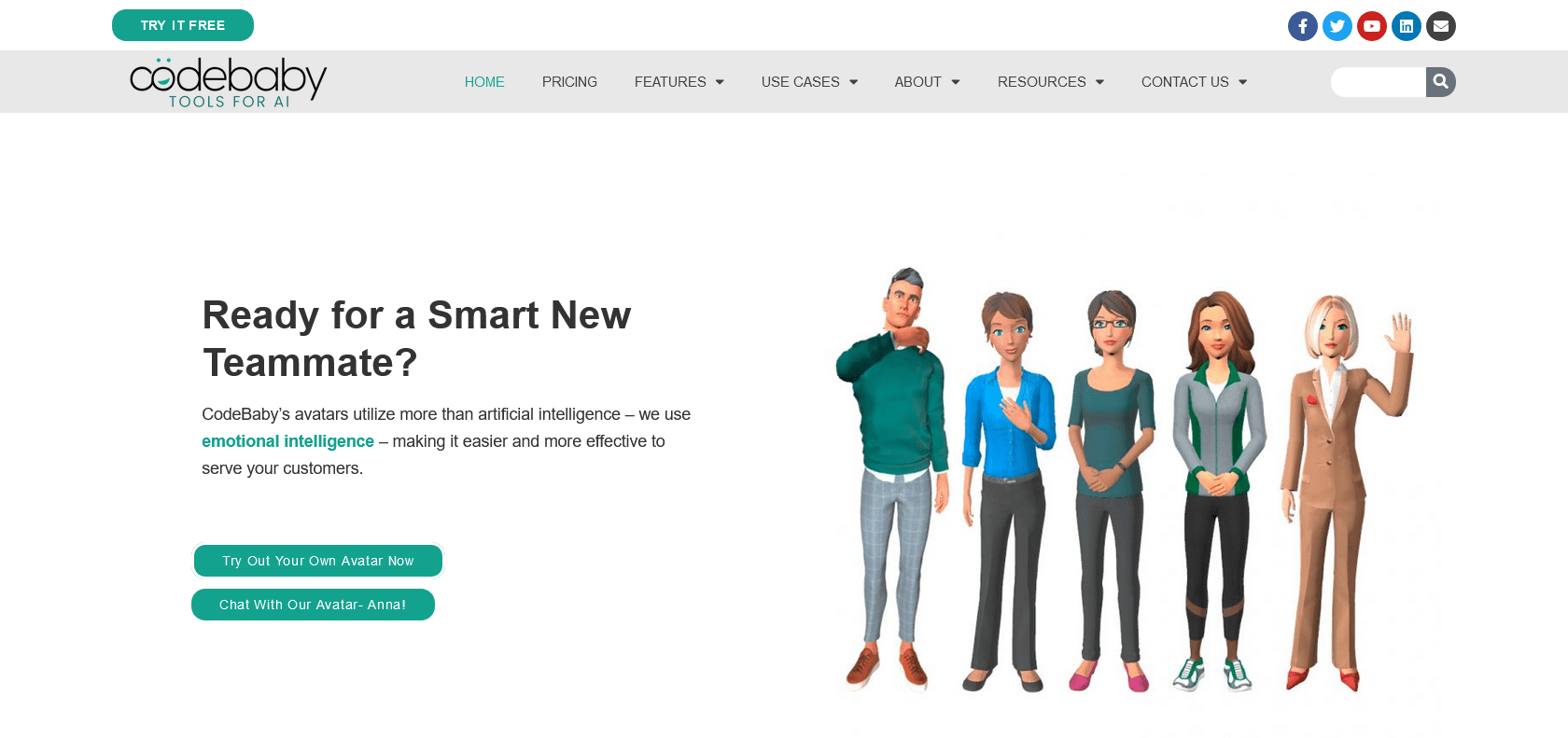 Screenshot of CodeBaby Website