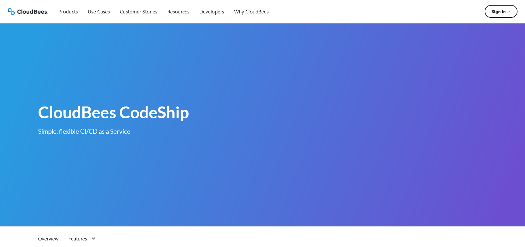 Screenshot of Codeship Website