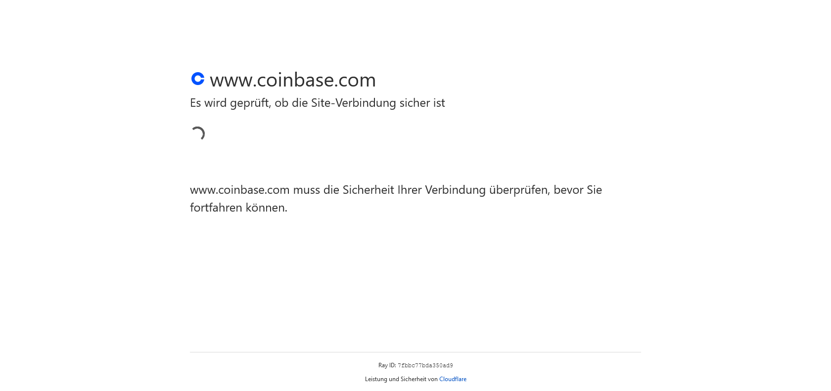 Screenshot of Coinbase Exchange Website