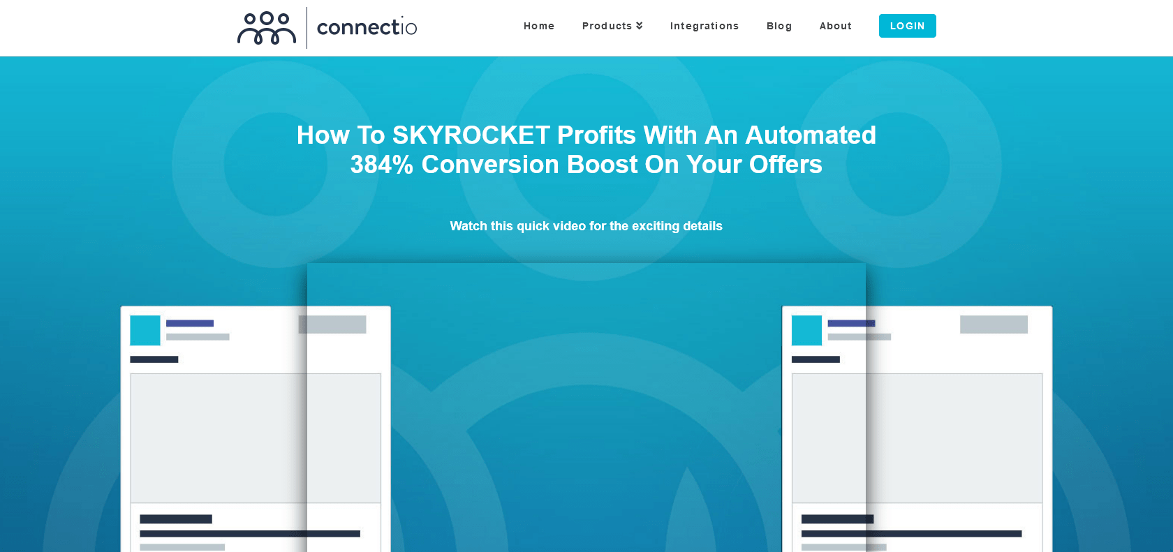 Screenshot of ConnectRetarget Website