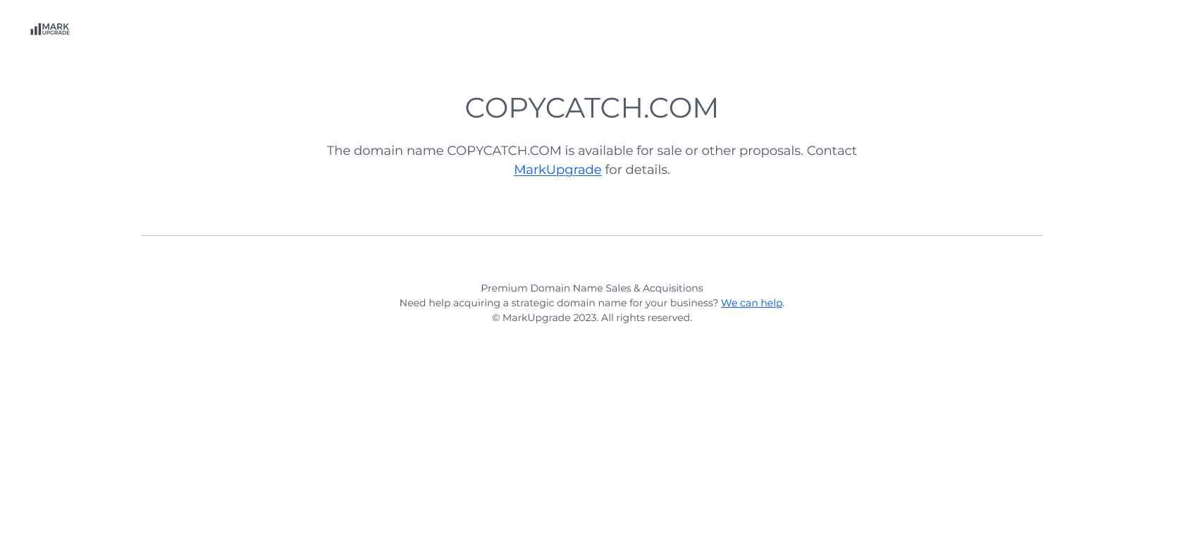 Screenshot of CopyCatch Website