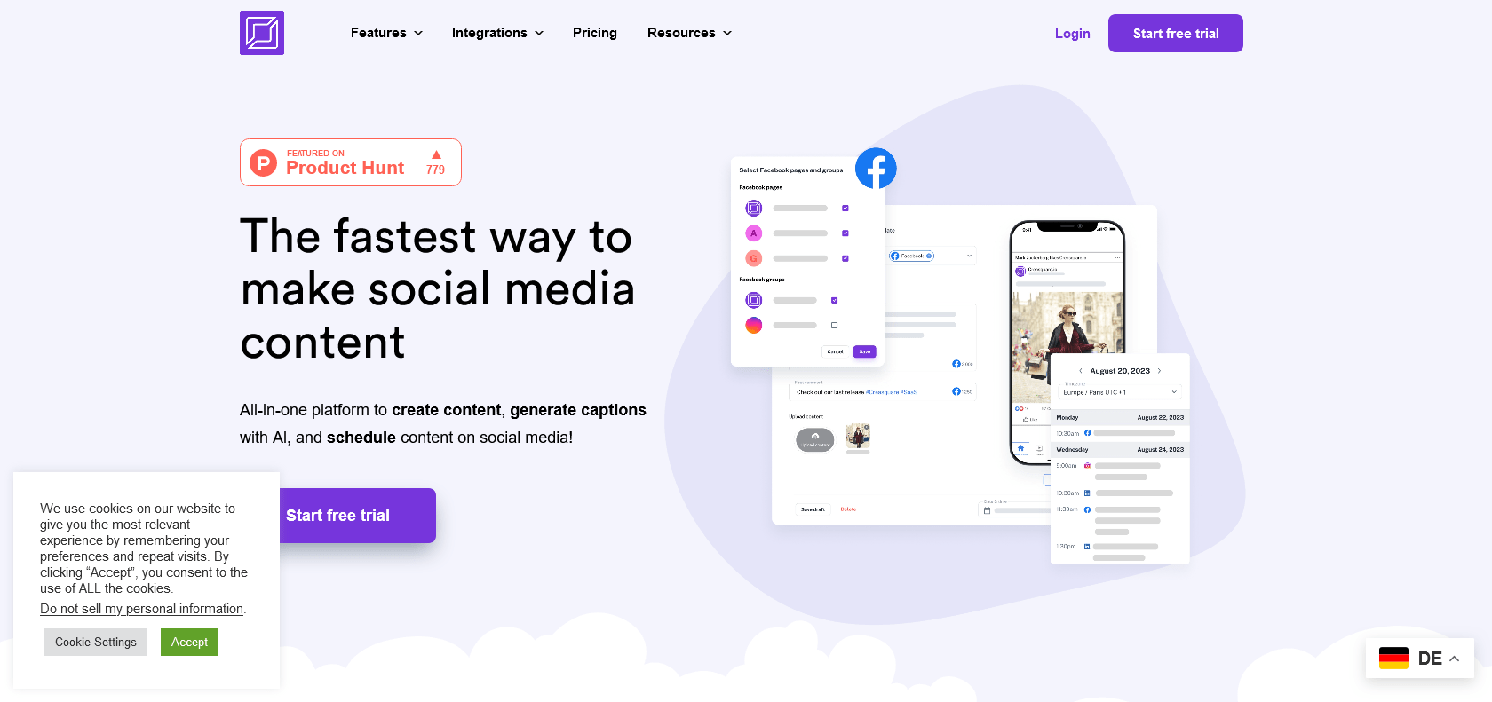 Screenshot of Creasquare Website