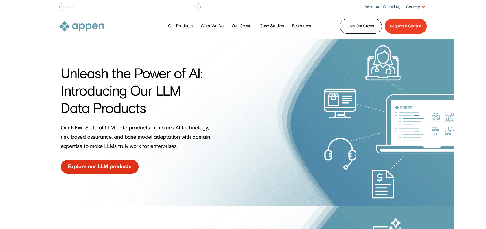 Screenshot of CrowdFlower Website