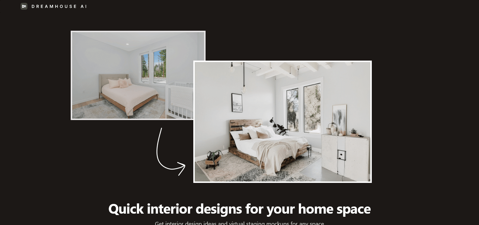 Screenshot of Dreamhouse AI Website
