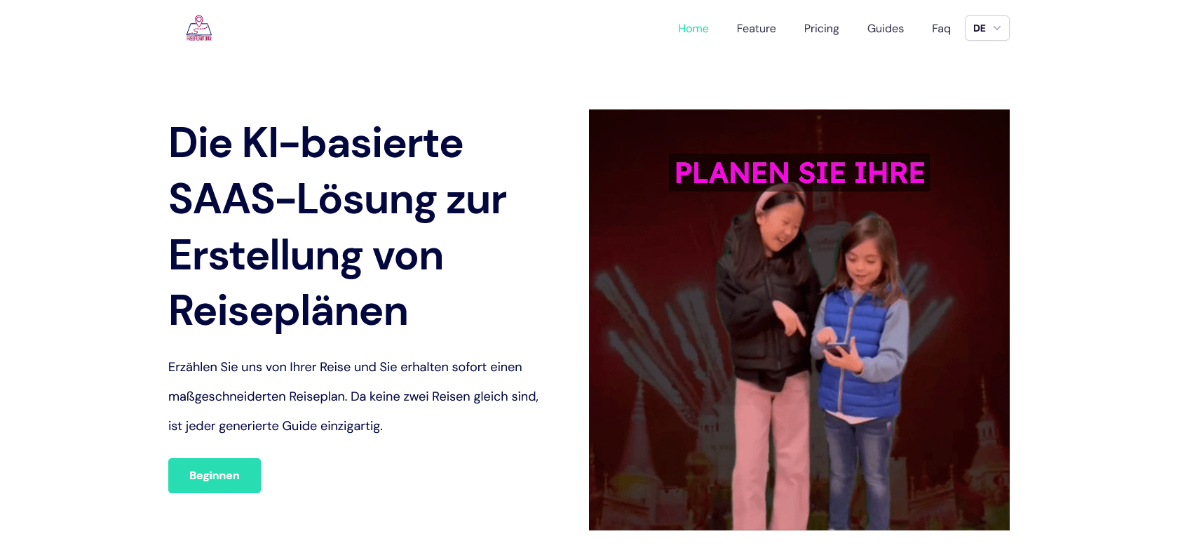 Screenshot of FreePlanTour Website