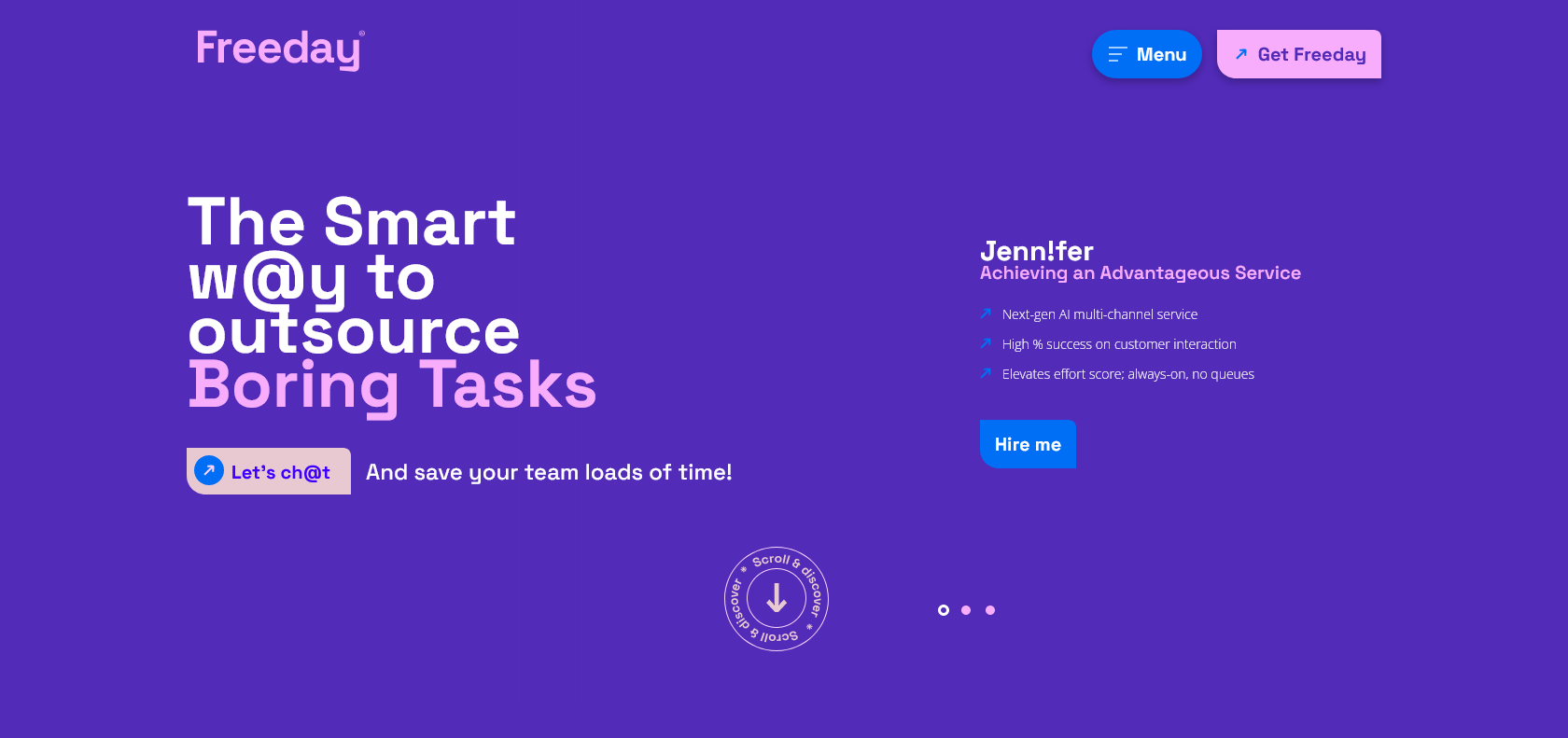 Screenshot of Freeday.ai Website
