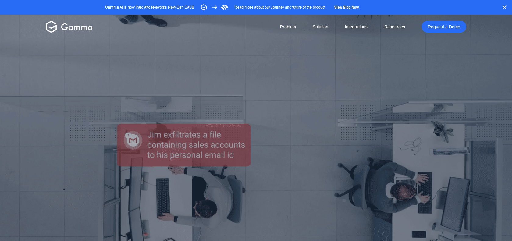 Screenshot of Gamma.ai Website