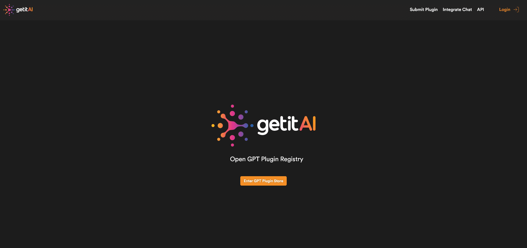 Screenshot of Getit AI Website