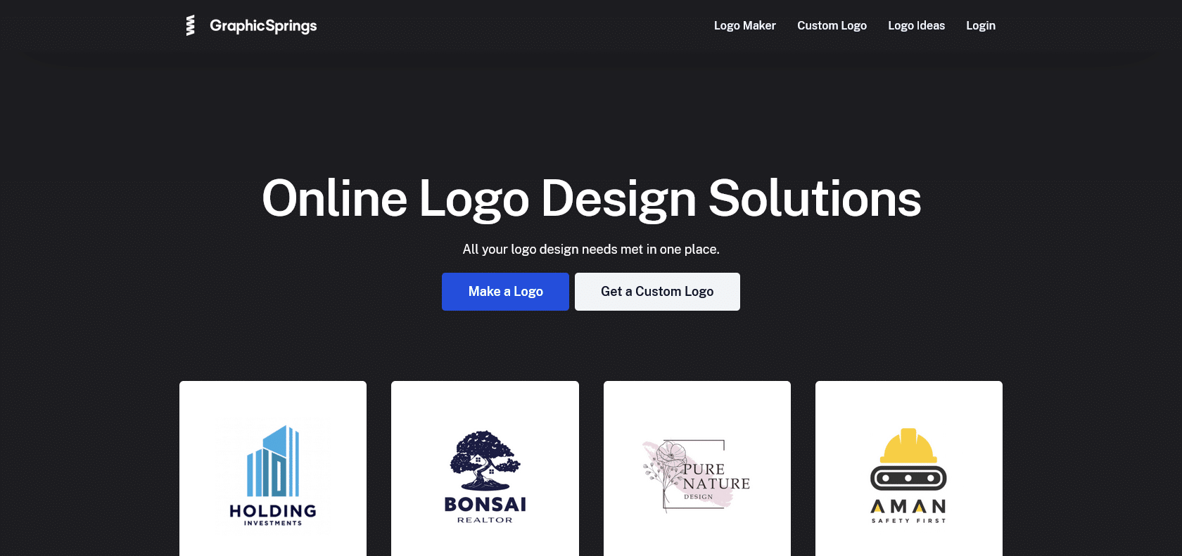 GraphicSprings: Create Professional Logos Quickly and Easily | Review ...