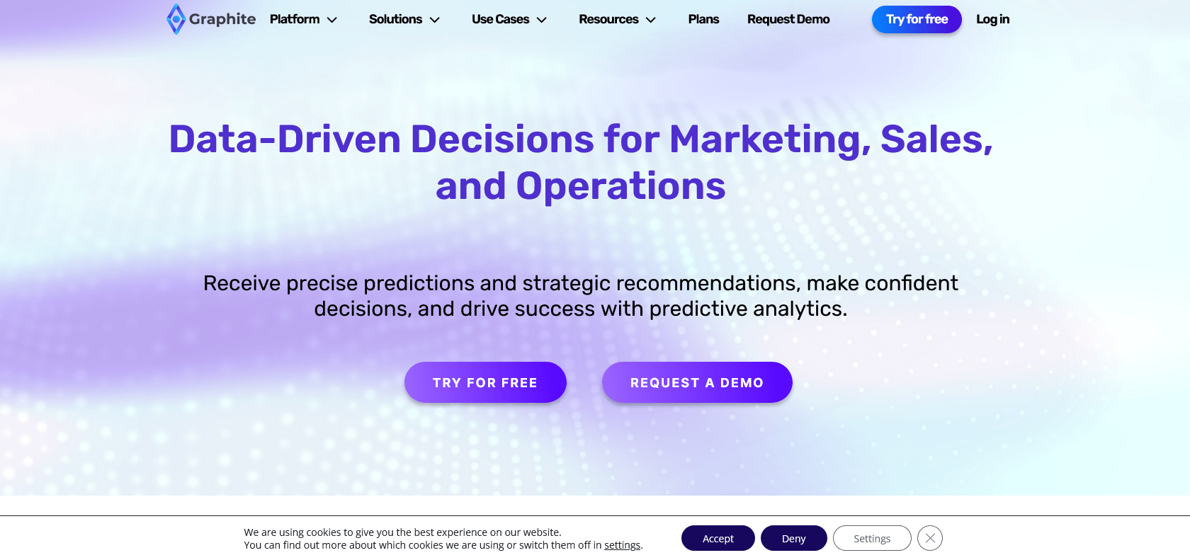 Screenshot of Graphite Note Website