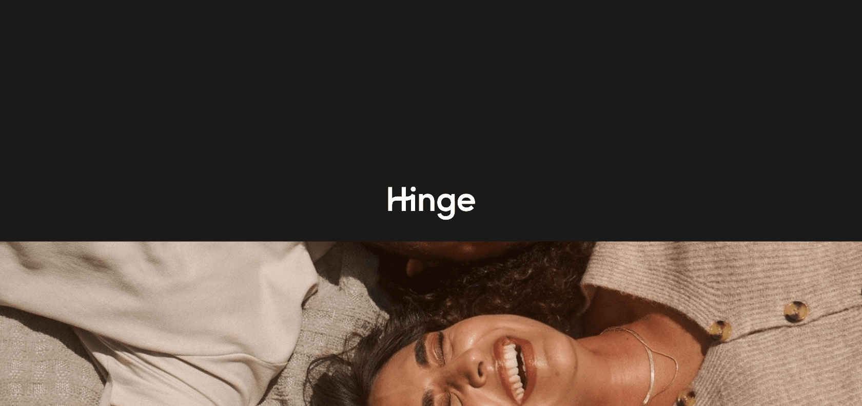 Screenshot of Hinge Website