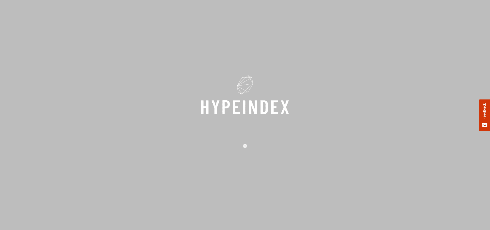 Screenshot of HypeIndex AI Website