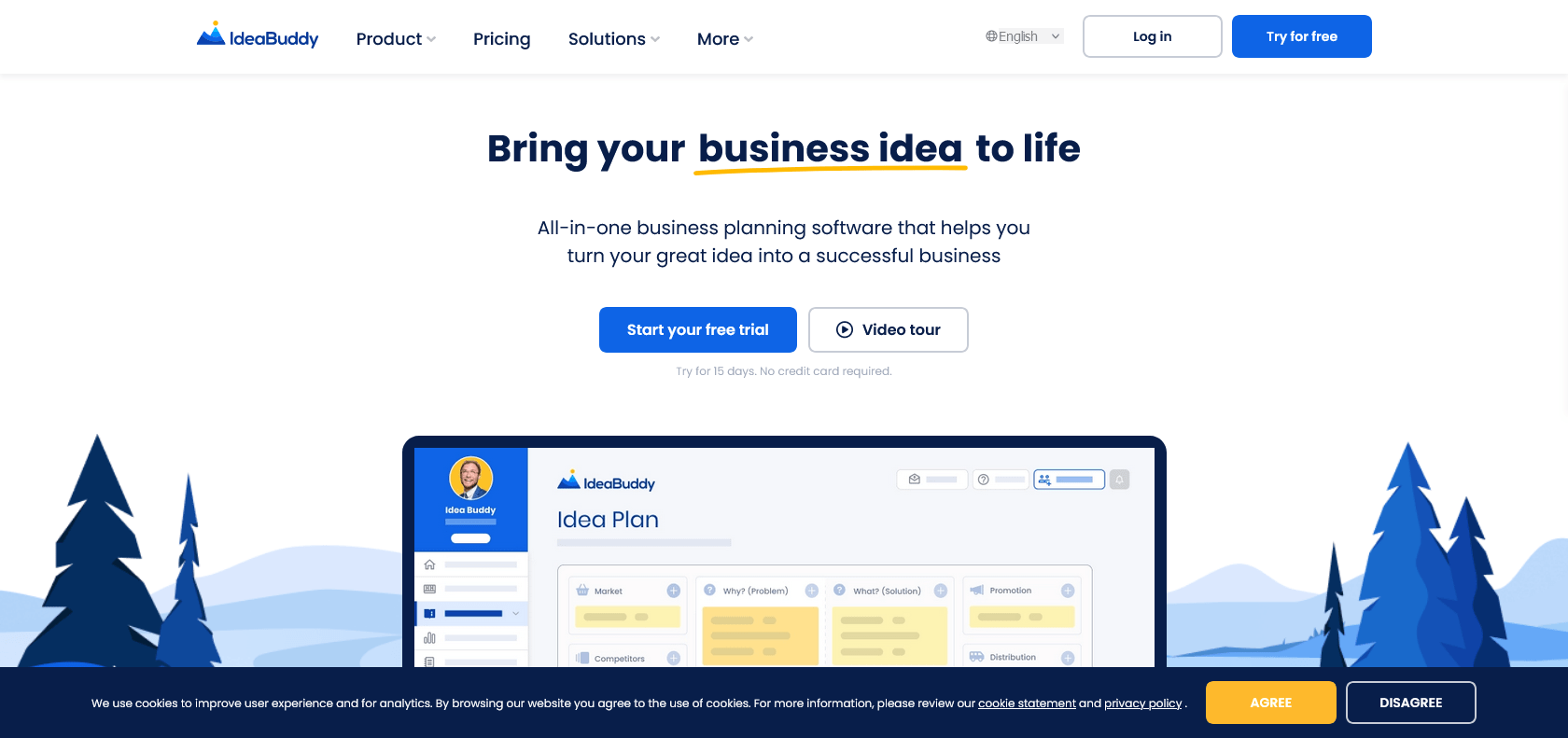 Screenshot of Ideabuddy Website