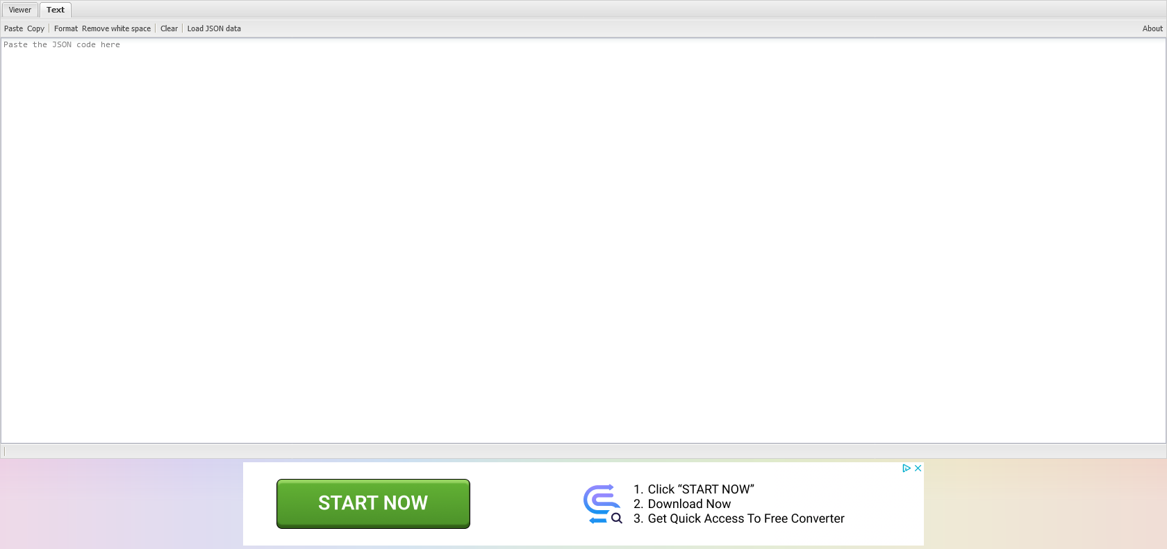 Screenshot of JSON Viewer Website
