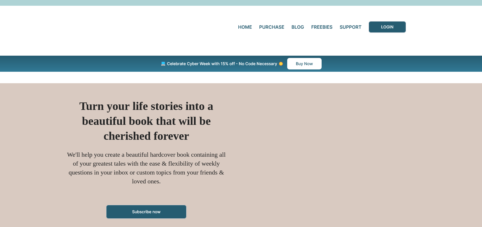 Screenshot of Kindred Tales Website