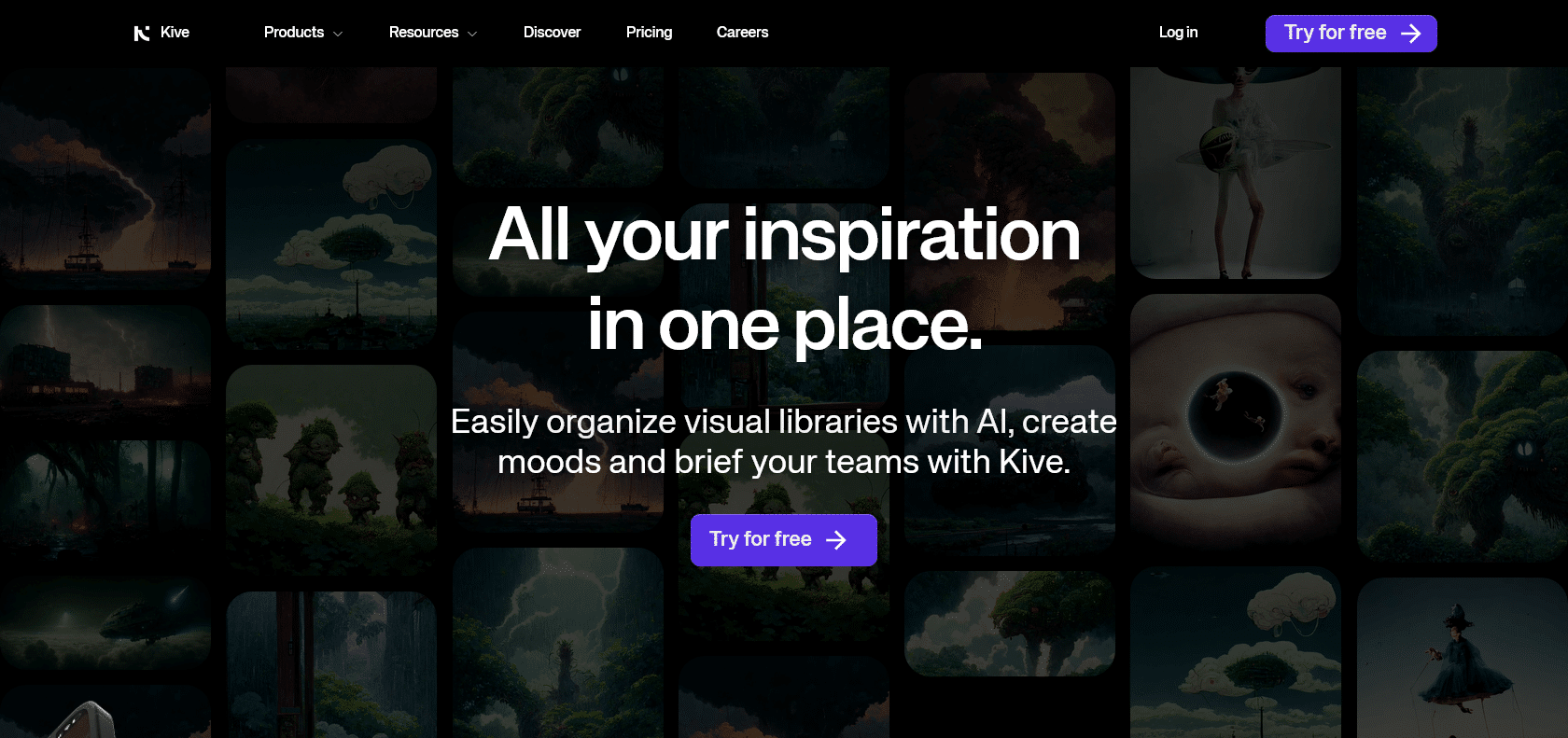 Screenshot of Kive Website