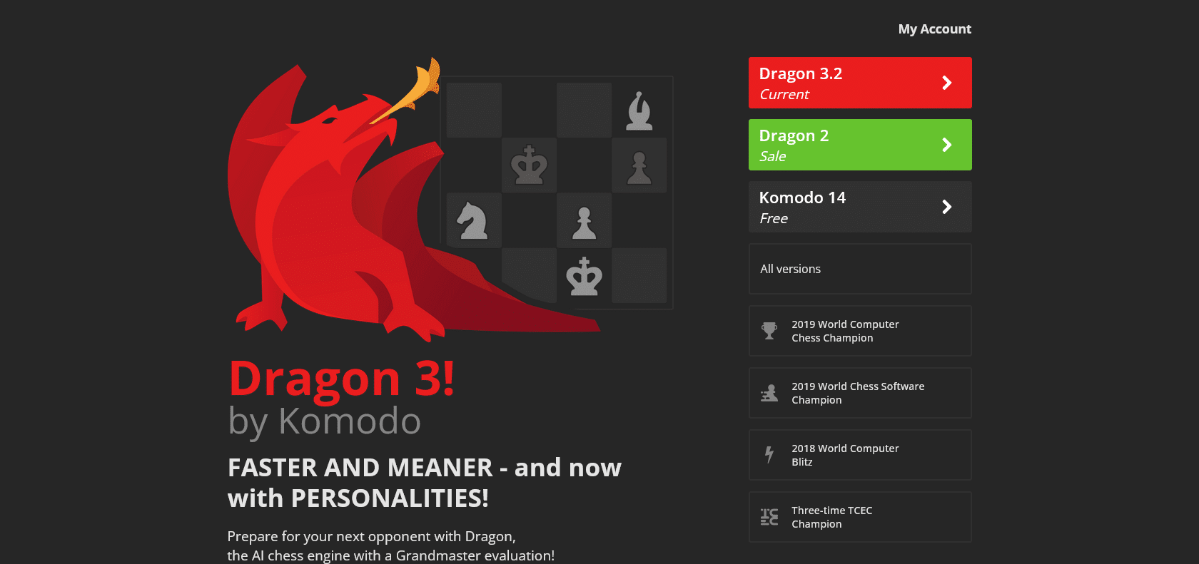 Screenshot of Komodo Website