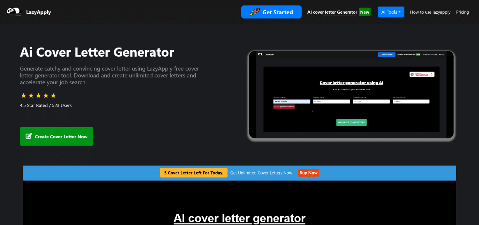 LazyApply: Create Impressive Cover Letters in Seconds and Land Your ...