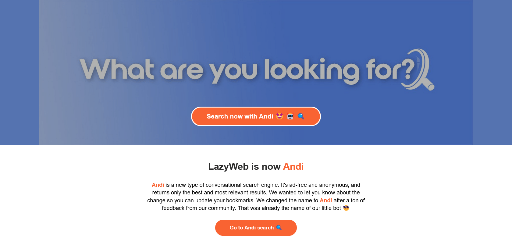 Screenshot of LazyWeb Alpha Website