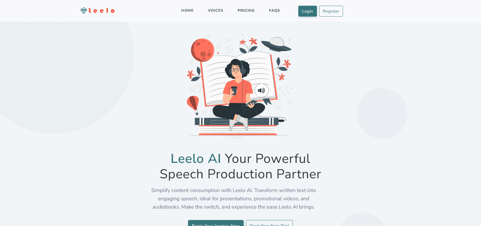 Screenshot of Leelo Website
