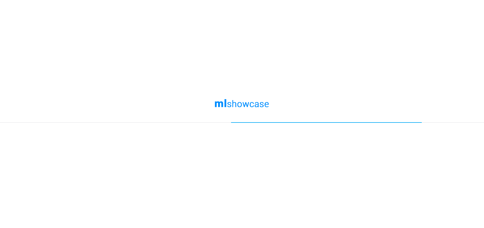 Screenshot of ML Showcase Website