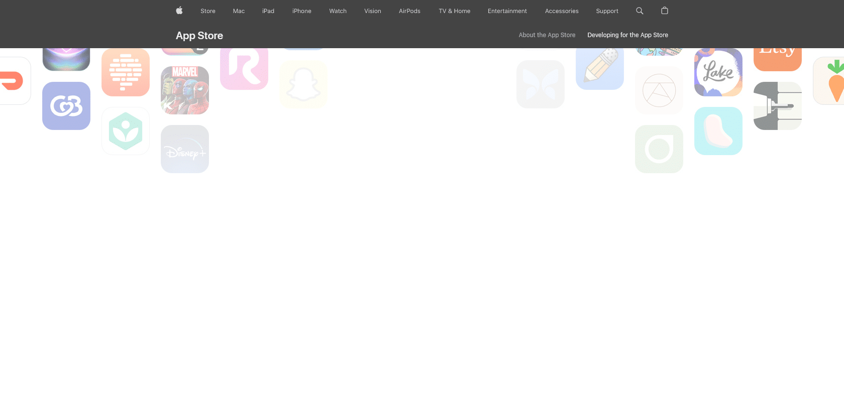 Screenshot of Magic iMessage Stickers Website
