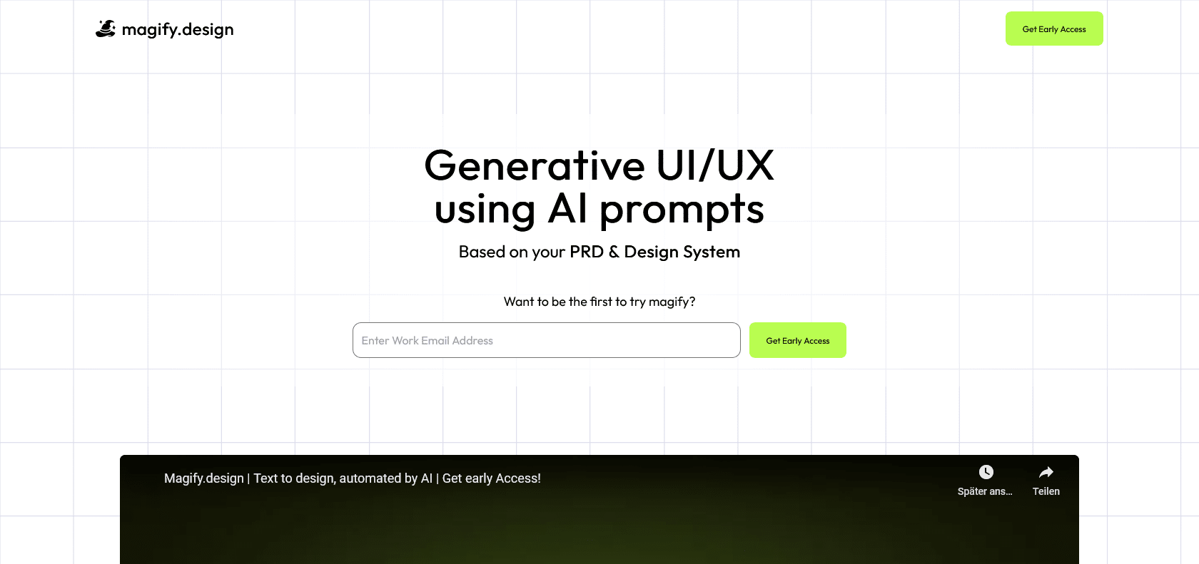 Screenshot of Magify.design Website