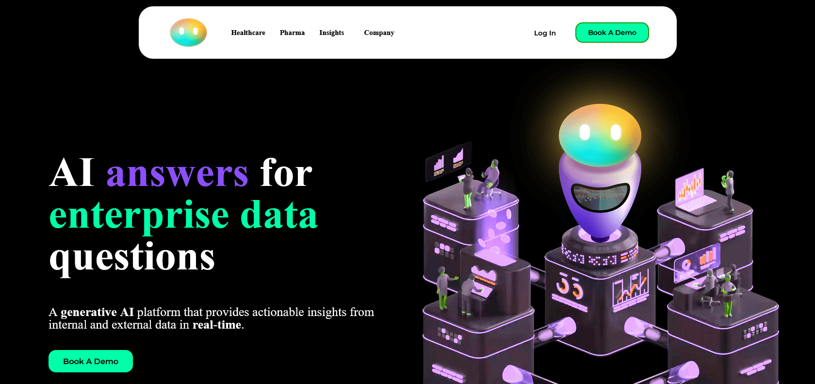 Screenshot of Maya AI Website