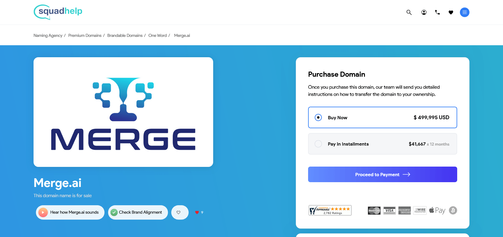 Screenshot of Merge AI Website