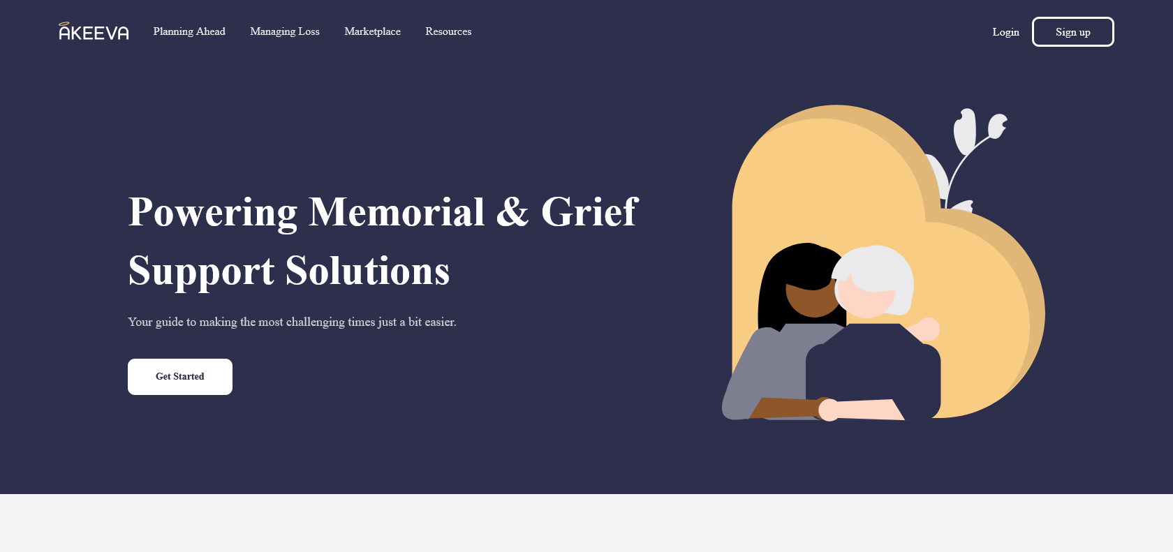 Screenshot of Obituary Writer Website