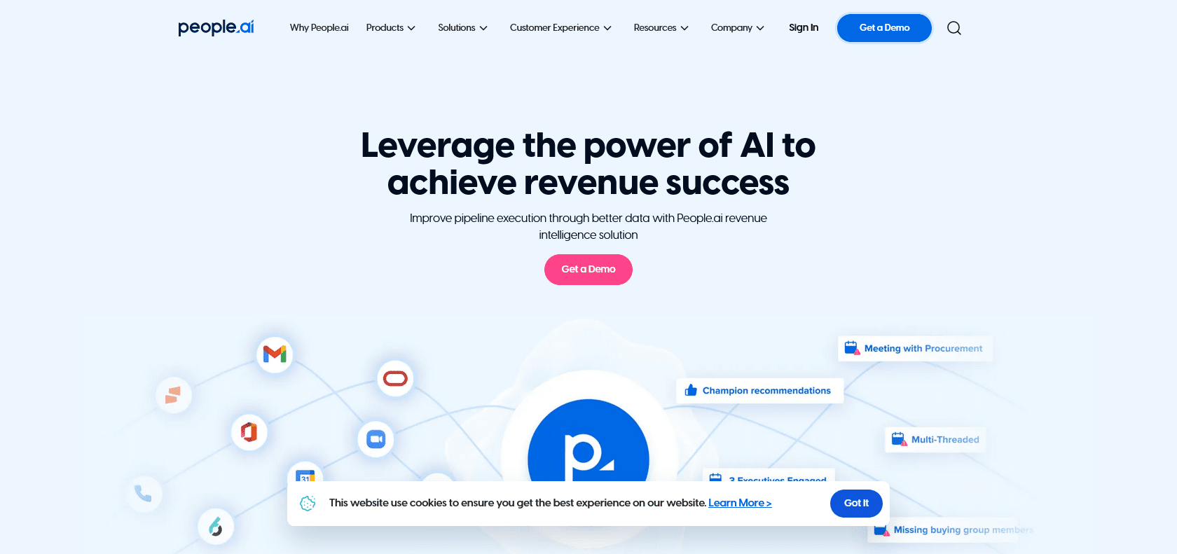 Screenshot of People AI Website