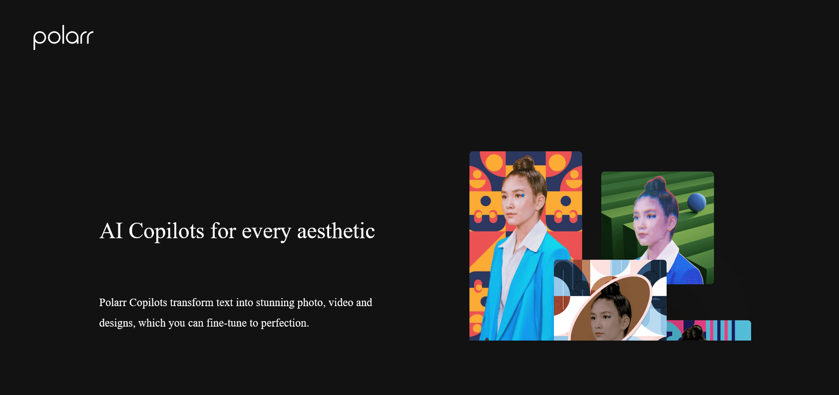 Screenshot of Polarr Copilots Website