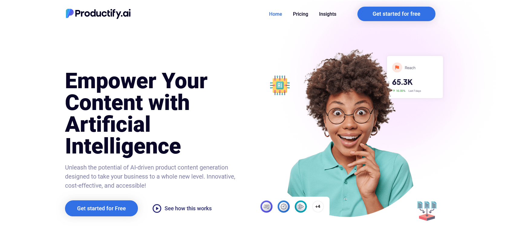 Screenshot of Productify.ai Website