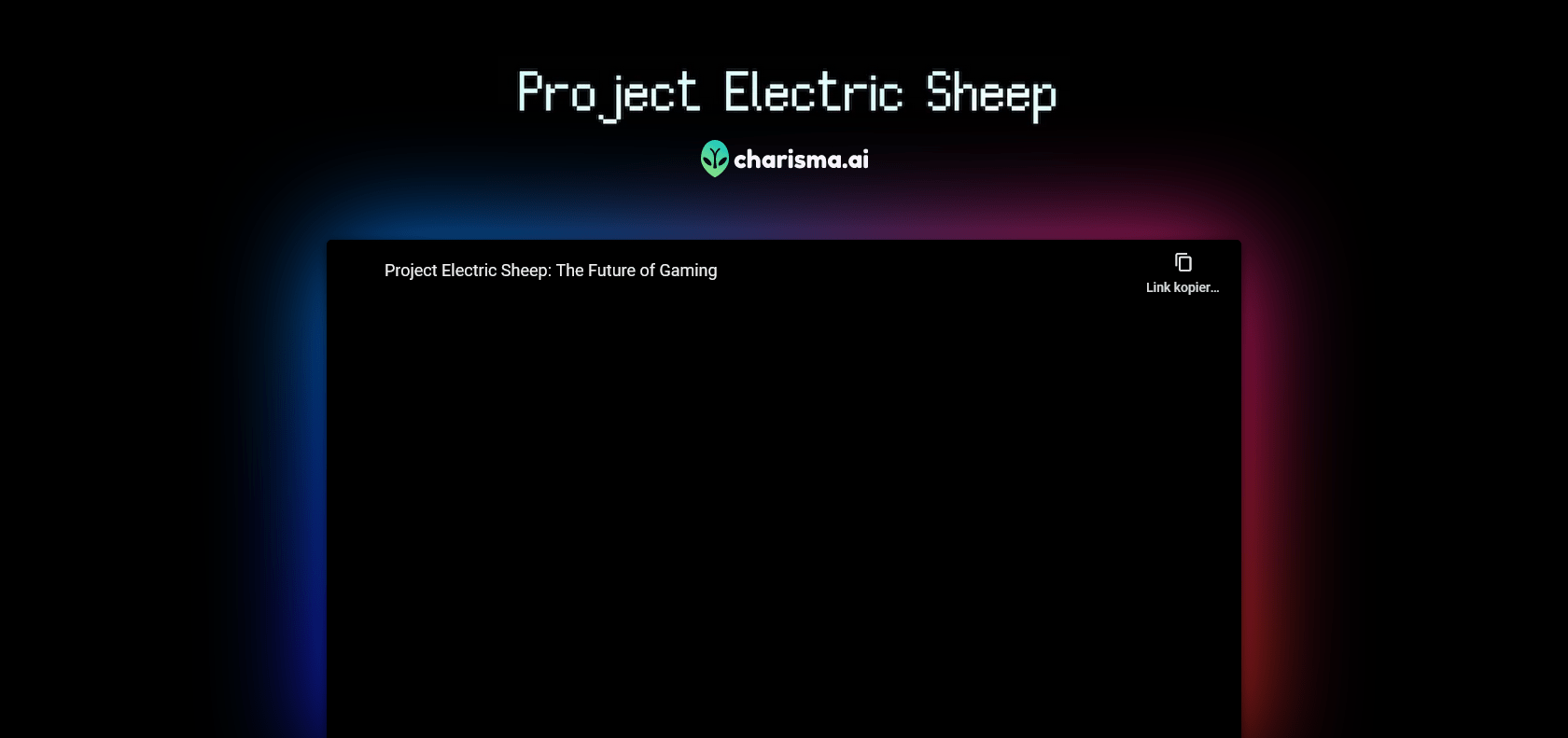 Screenshot of Project Electric Sheep Website