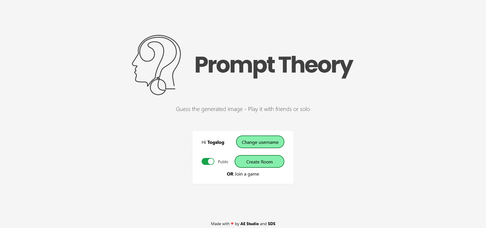 Screenshot of Prompt Theory by AE Studio Website
