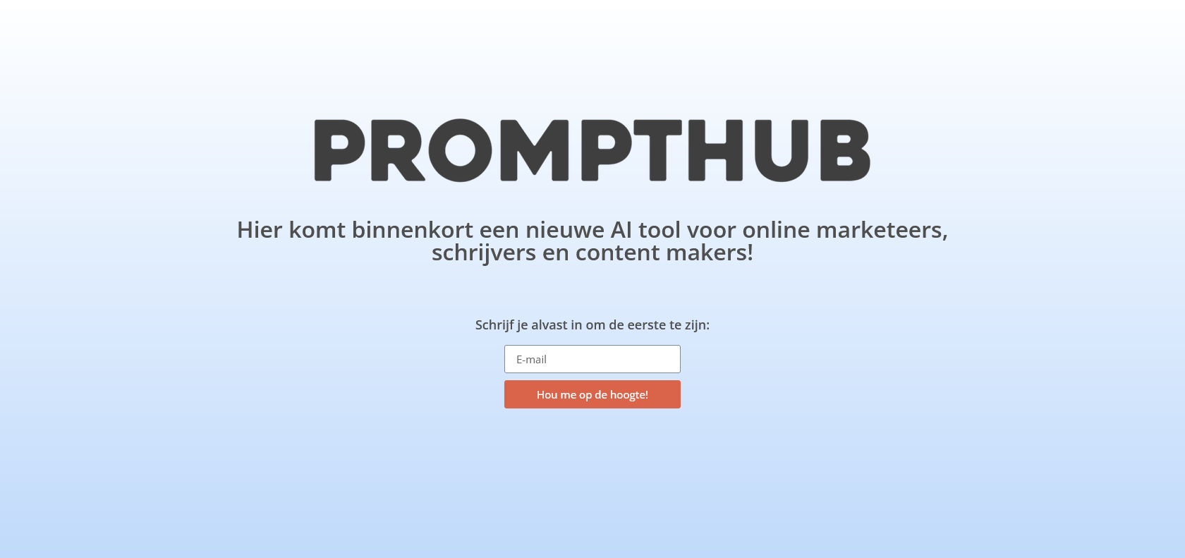 Screenshot of Prompthub Website
