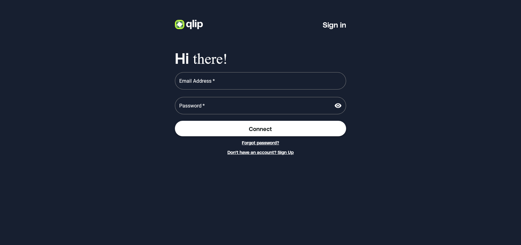 Screenshot of Qlip.ai Website