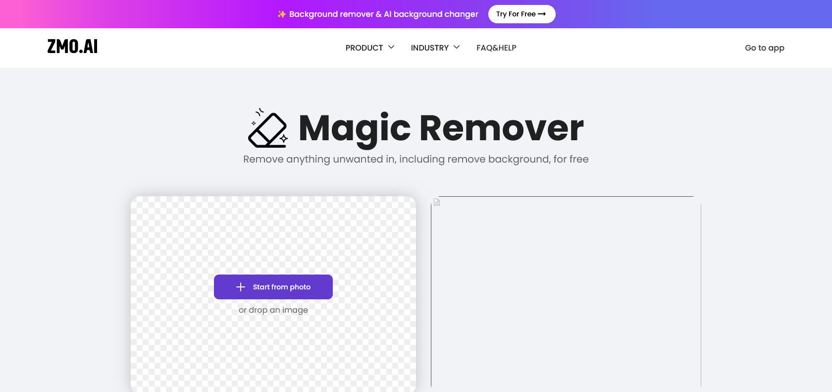 Screenshot of Remover.app Website